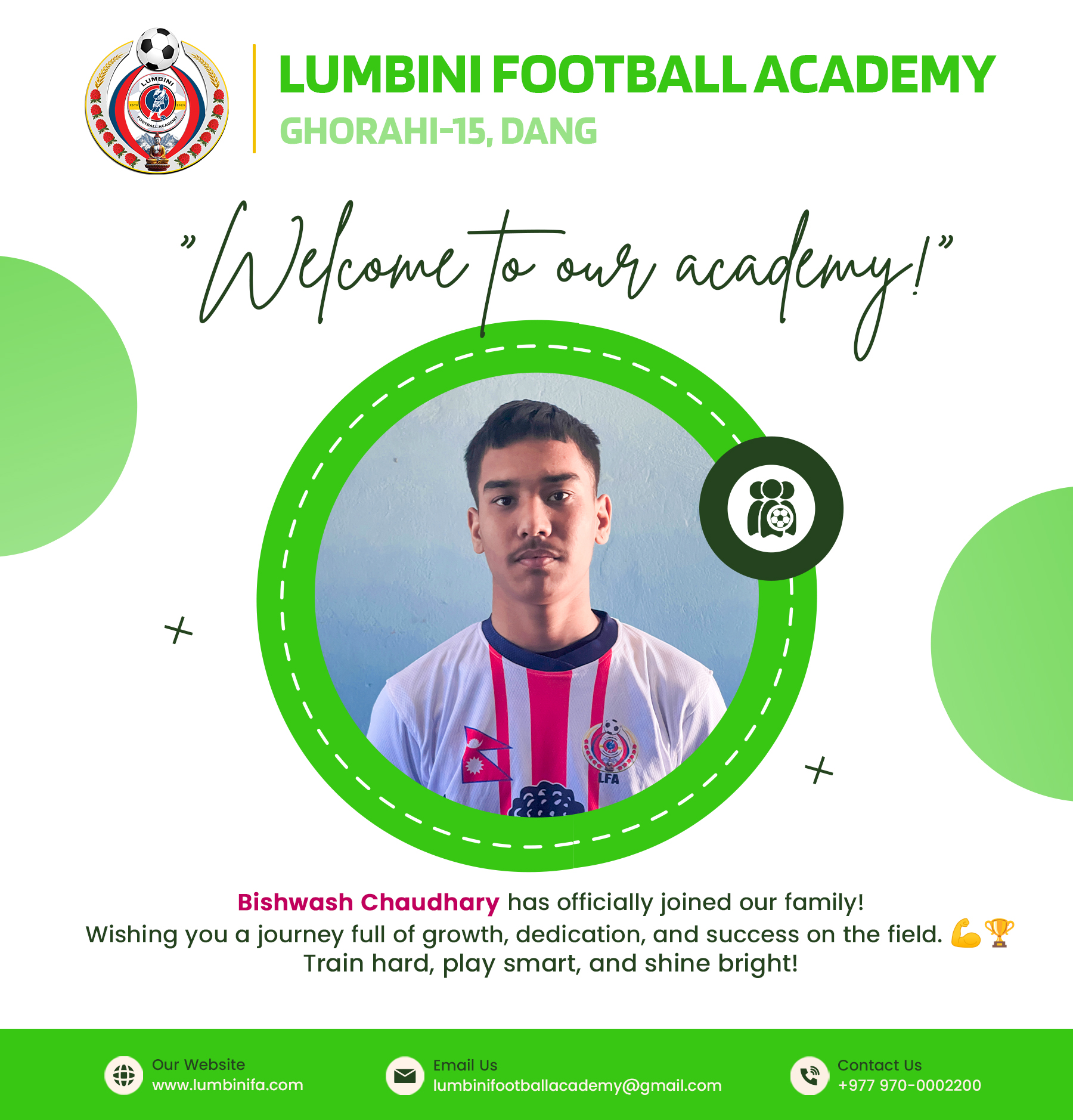 ⚽ Welcome to the Team, Bishwash Chaudhary! ⚽