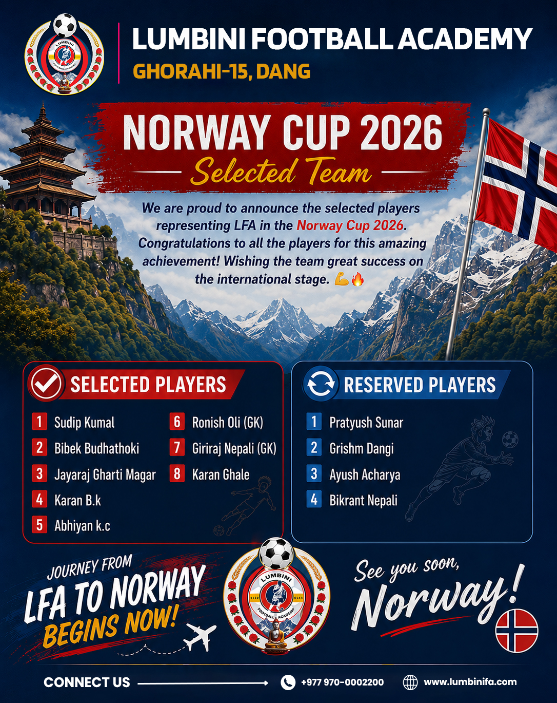 LFA Ready to Shine at Norway Cup 2026! ⚽